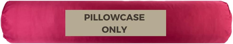 King Size Extra Long Round Body Pillow - 54x12 Bolster Pillow for Bed Extra Soft Body Pillow with Removable Pillowcase, Maternity Pillow - Grey
