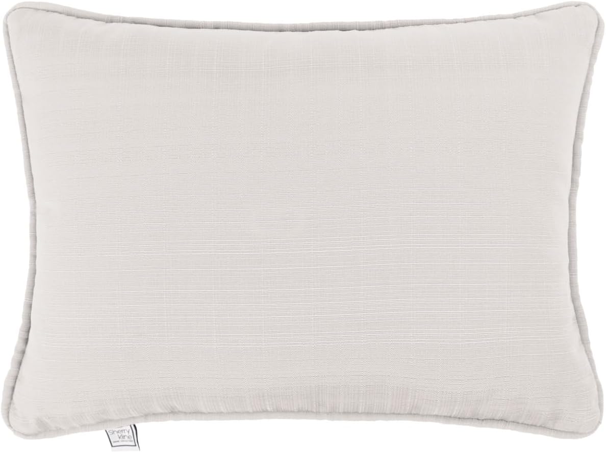 Sherry Kline Sunrise Indoor/Outdoor Neck Bolster Corded Edge Filled Pillow Sky 6"x18" Set of 2