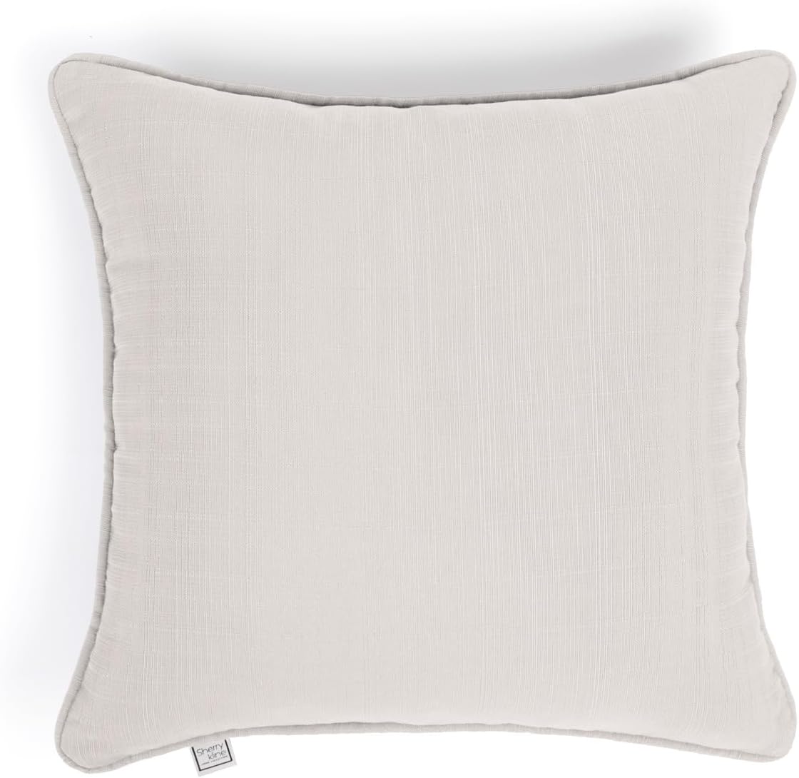 Sherry Kline Sunrise Indoor/Outdoor Neck Bolster Corded Edge Filled Pillow Sky 6"x18" Set of 2
