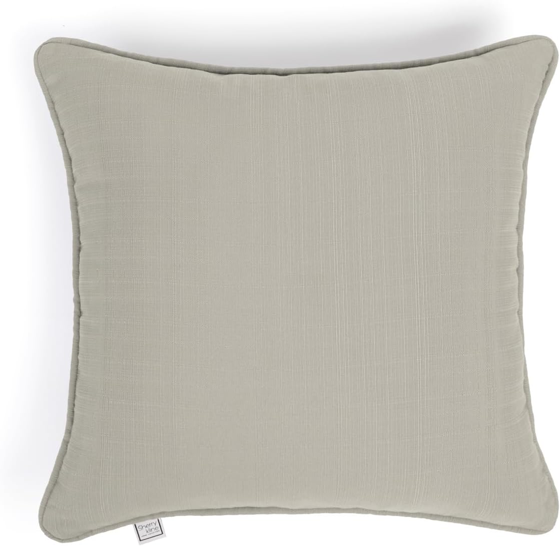 Sherry Kline Sunrise Indoor/Outdoor Neck Bolster Corded Edge Filled Pillow Sky 6"x18" Set of 2