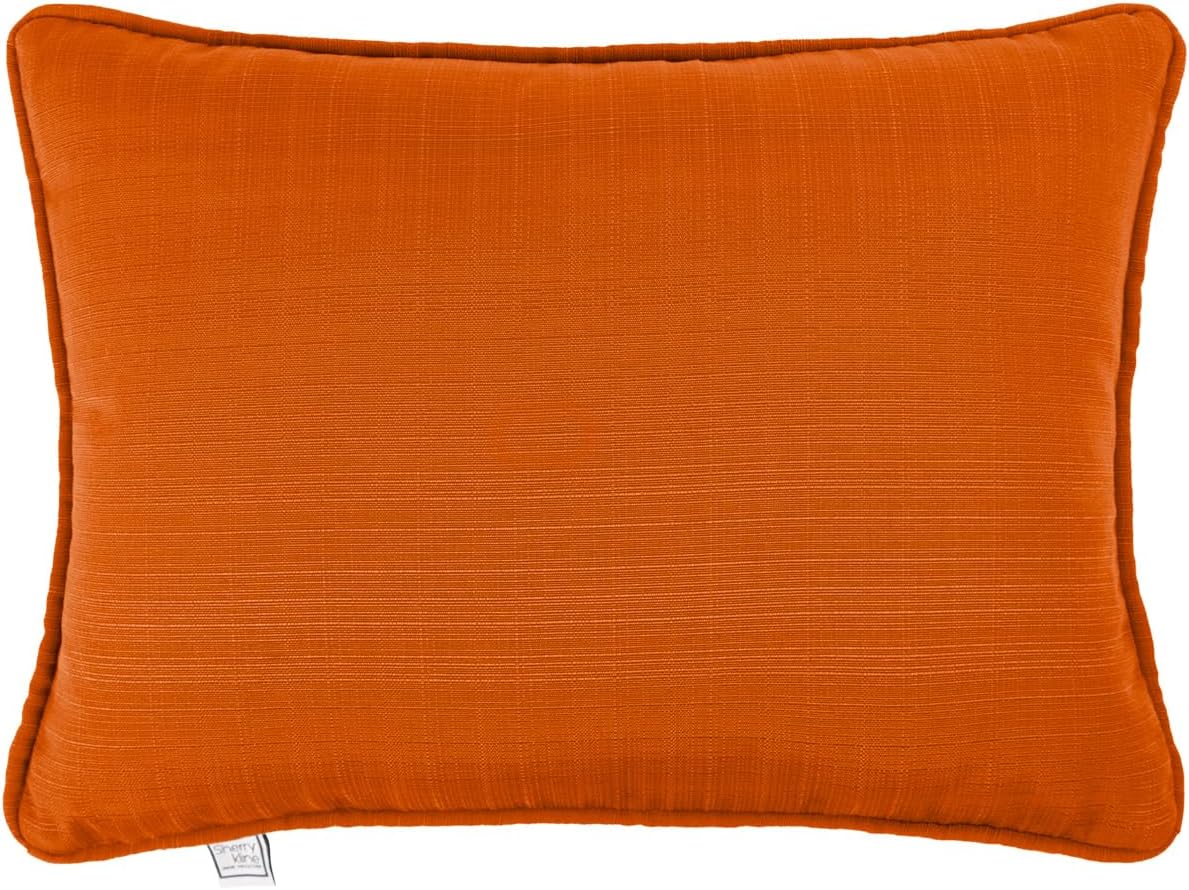 Sherry Kline Sunrise Indoor/Outdoor Neck Bolster Corded Edge Filled Pillow Sky 6"x18" Set of 2