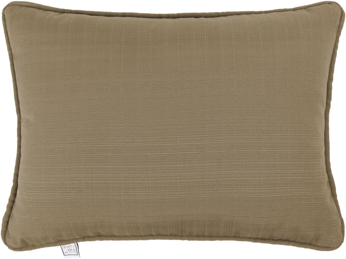 Sherry Kline Sunrise Indoor/Outdoor Neck Bolster Corded Edge Filled Pillow Sky 6"x18" Set of 2