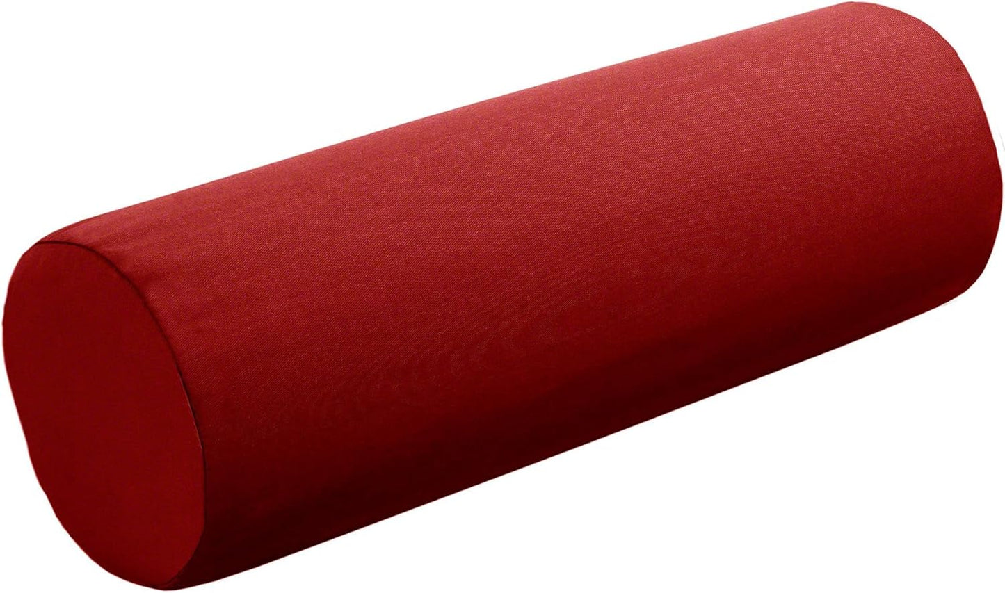 Cushion Source Bolster Pillow | 20" x 6" Indoor/Outdoor | Multiple Sunbrella Fabric Options Available (Sunbrella Elements Cast Lagoon)