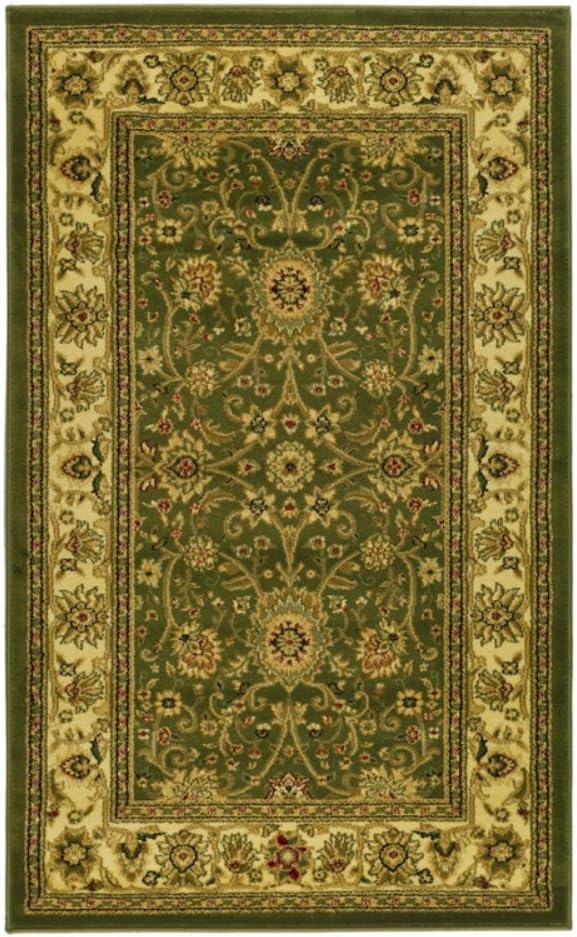 SAFAVIEH Lyndhurst Collection Area Rug - 9' x 12', Ivory & Rust, Traditional Oriental Design, Non-Shedding & Easy Care, Ideal for High Traffic Areas in Living Room, Bedroom (LNH212R)