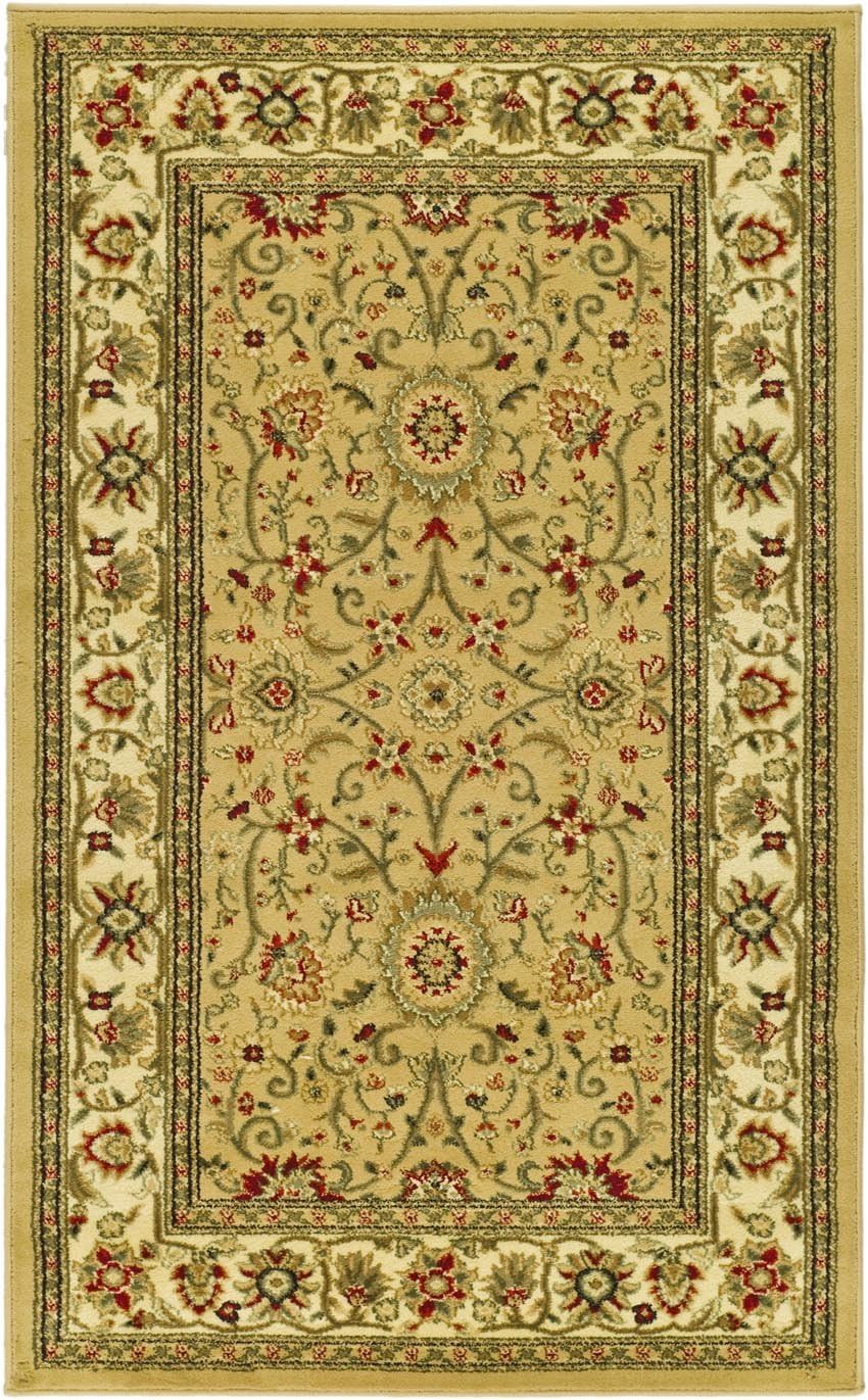SAFAVIEH Lyndhurst Collection Area Rug - 9' x 12', Ivory & Rust, Traditional Oriental Design, Non-Shedding & Easy Care, Ideal for High Traffic Areas in Living Room, Bedroom (LNH212R)