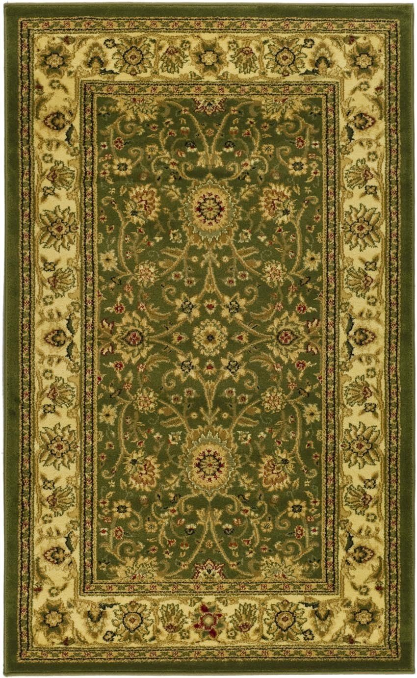 SAFAVIEH Lyndhurst Collection Area Rug - 9' x 12', Ivory & Rust, Traditional Oriental Design, Non-Shedding & Easy Care, Ideal for High Traffic Areas in Living Room, Bedroom (LNH212R)