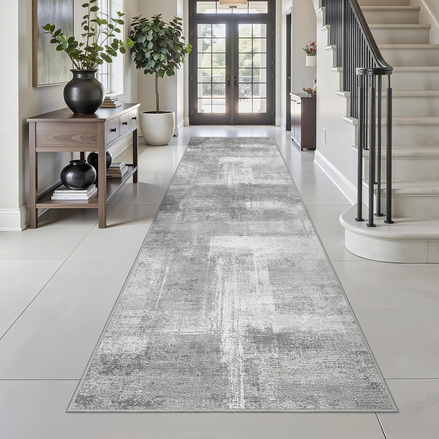 zesthome 8x10 Area Rugs for Living Room, Non-Slip Backing Washable Rug, Modern Abstract Area Rug, Stain Resistant Rugs for Bedroom, Ultra-Thin Large Area Rugs, Area Rug 8x10