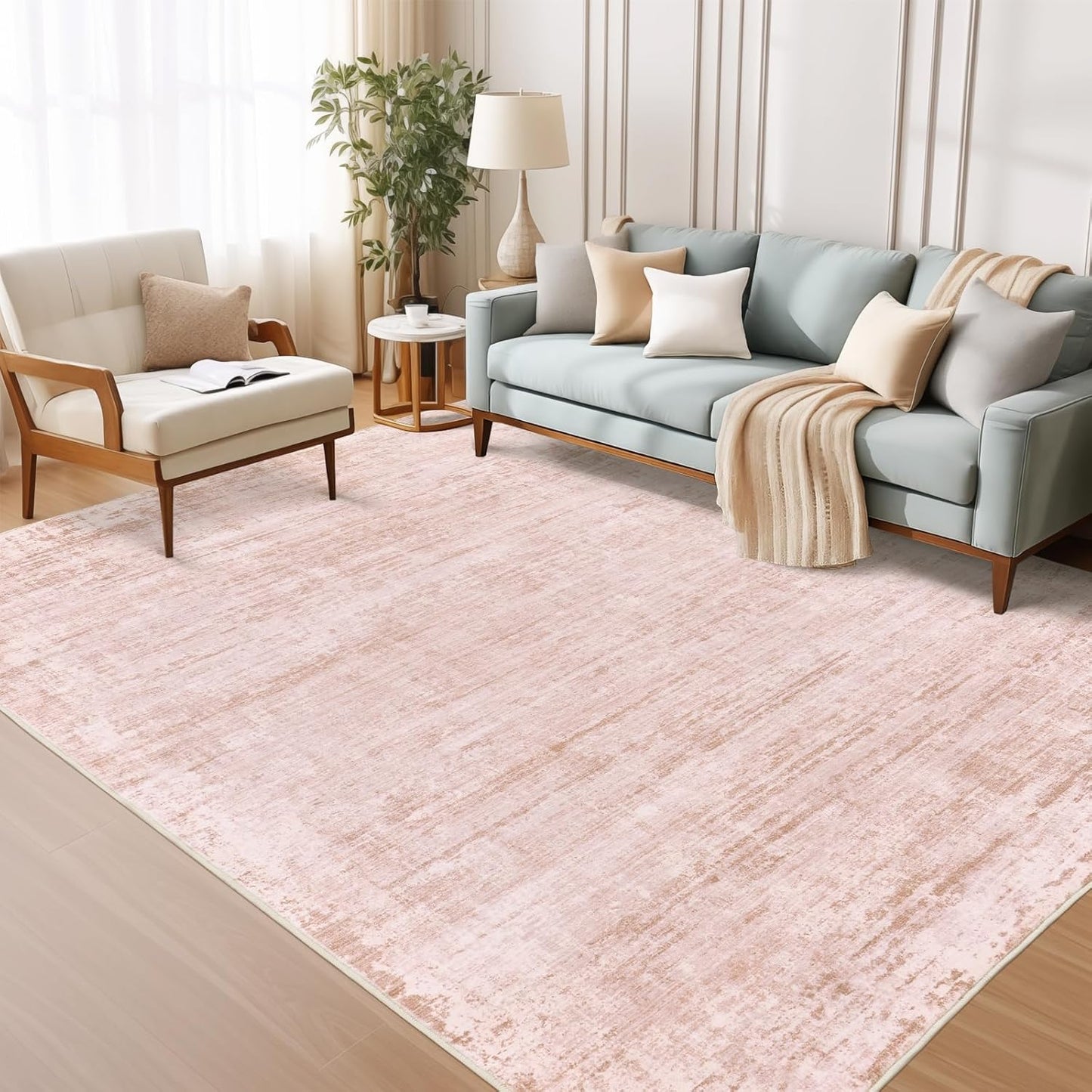 zesthome 8x10 Area Rugs for Living Room, Non-Slip Backing Washable Rug, Modern Abstract Area Rug, Stain Resistant Rugs for Bedroom, Ultra-Thin Large Area Rugs, Area Rug 8x10