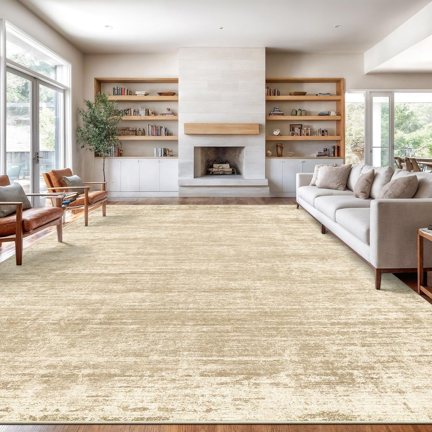 zesthome 8x10 Area Rugs for Living Room, Non-Slip Backing Washable Rug, Modern Abstract Area Rug, Stain Resistant Rugs for Bedroom, Ultra-Thin Large Area Rugs, Area Rug 8x10