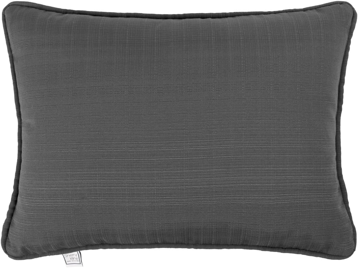 Sherry Kline Sunrise Indoor/Outdoor Neck Bolster Corded Edge Filled Pillow Sky 6"x18" Set of 2
